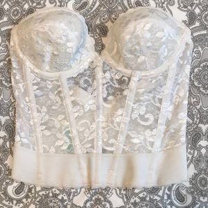 Vintage white bustier